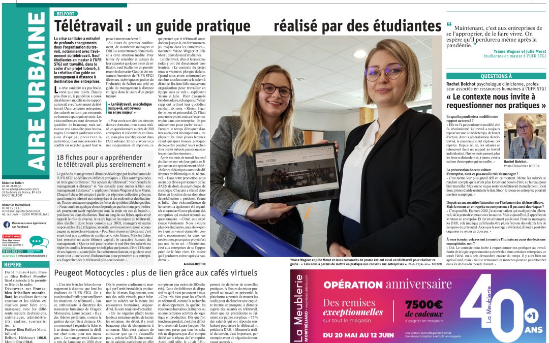 Télétravail : un guide pratique réalisé par des étudiantes