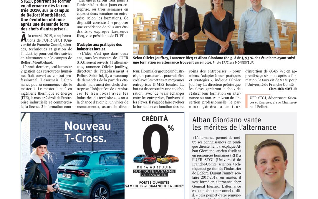 De nouvelles formations ouvertes à l’alternance à l’université